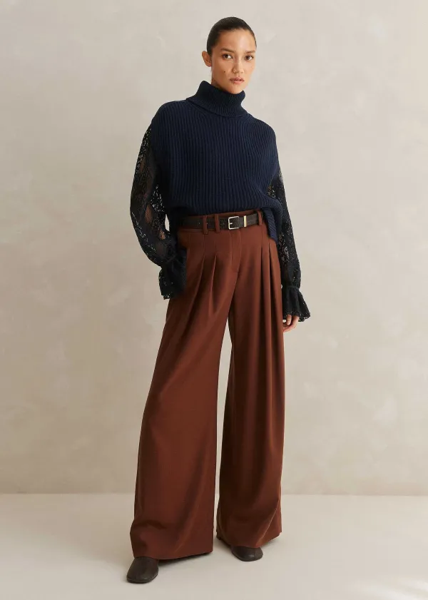 antique_lace_sleeve_layering_top_4.webp ME+EM Antique Lace Sleeve Layering Top | Women Layering Tops