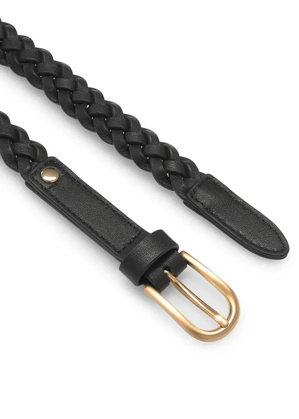 ME+EM Arrow Hand-Plaited Leather Belt | Women Belts And Jewellery