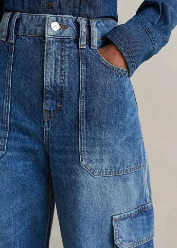 baggy_cargo_denim_trouser_6.webp ME+EM Baggy Cargo Denim Trouser | Women Cargo Trousers