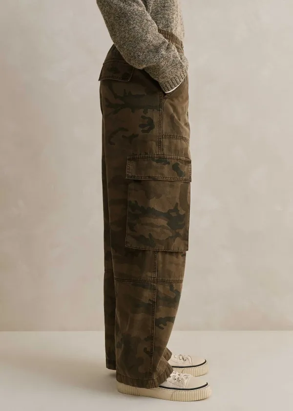 ME+EM Camo Cargo Trouser | Women Cargo Trousers