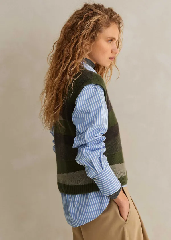 cashmere_camo_cropped_vest__snood_3.webp ME+EM Cashmere Camo Cropped Vest + Snood | Women Vests