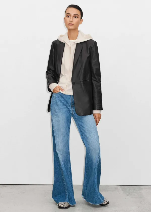 ME+EM Cashmere Drop Shoulder Box Crop Hoody | Women Cashmere