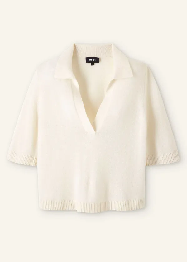 ME+EM Cashmere Relaxed Polo Shirt | Women Cashmere