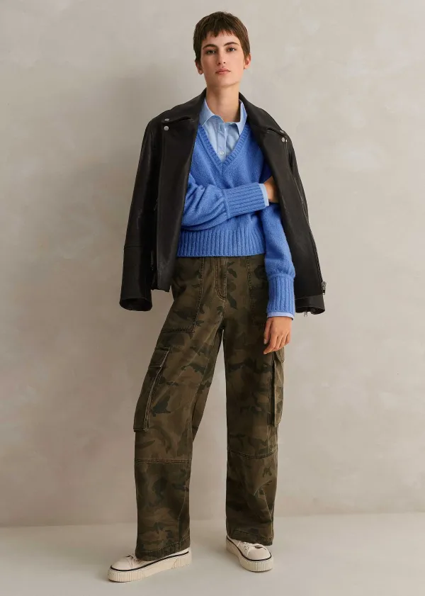 ME+EM Cashmere Silk V-Neck Jumper | Women Jumpers