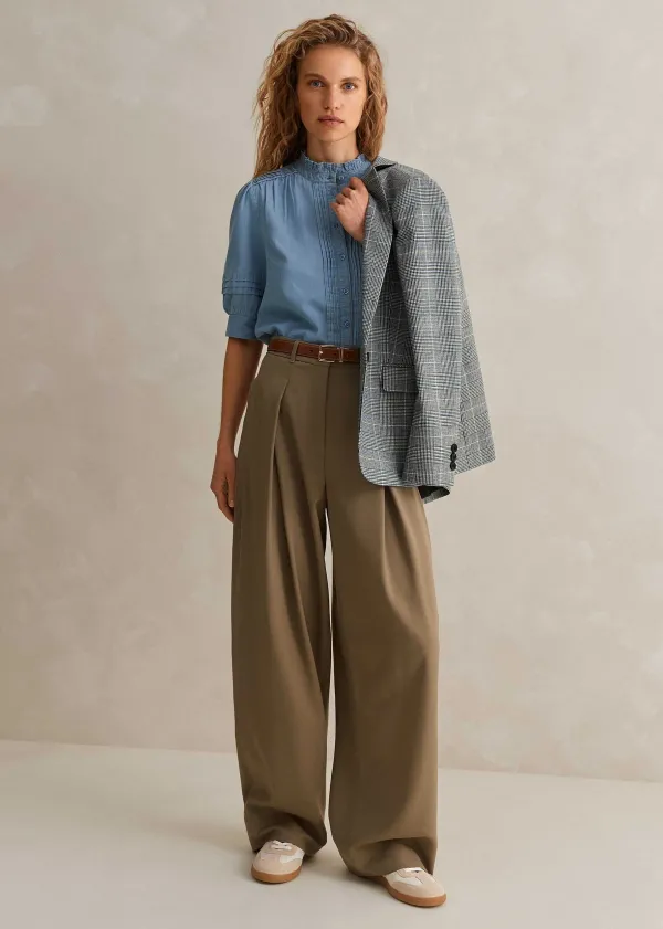 ME+EM Chambray Blouse | Women Blouses