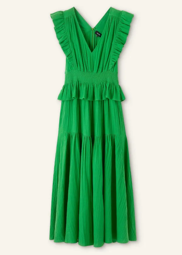 ME+EM Cheesecloth Maxi Dress | Women Cheesecloth Dresses