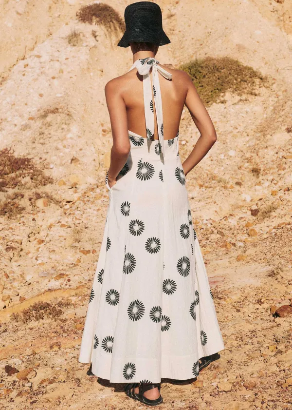 cheesecloth_modern_daisy_print_maxi_dress_2.webp ME+EM Cheesecloth Modern Daisy Print Maxi Dress | Women Maxi Dresses
