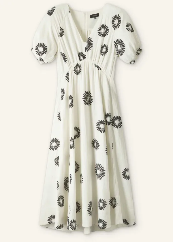 cheesecloth_modern_daisy_print_midi_dress_6.webp ME+EM Cheesecloth Modern Daisy Print Midi Dress | Women Midi Dresses