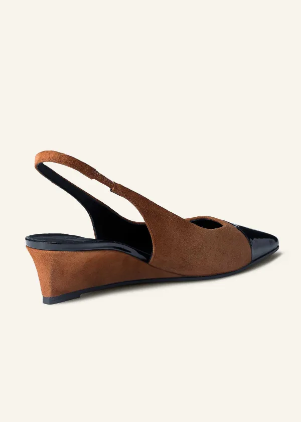ME+EM Chisel Toe Wedge Slingback | Women Heels