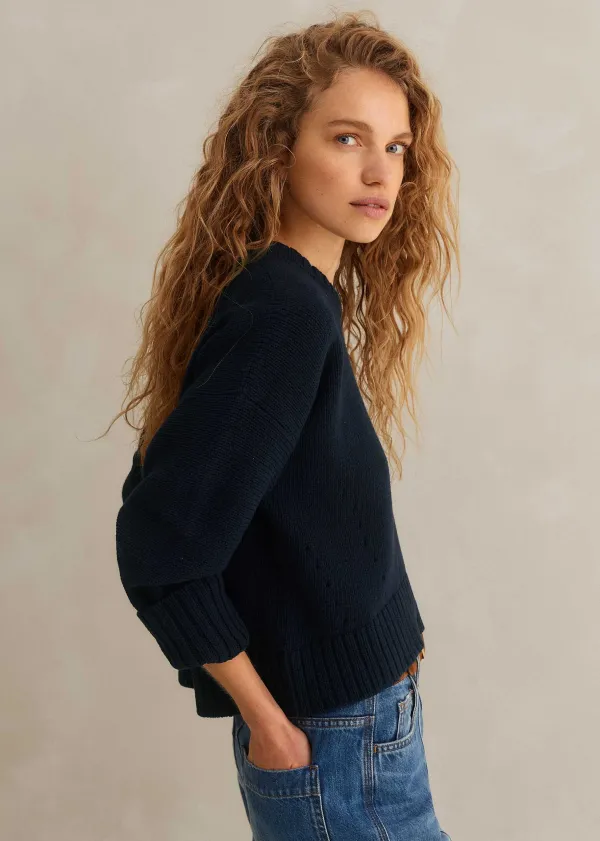 chunky_cotton_curved_hem_jumper_5-2.webp ME+EM Chunky Cotton Curved Hem Jumper | Women Jumpers