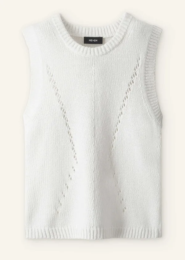 ME+EM Chunky Cotton Fashioned Vest | Women Vests