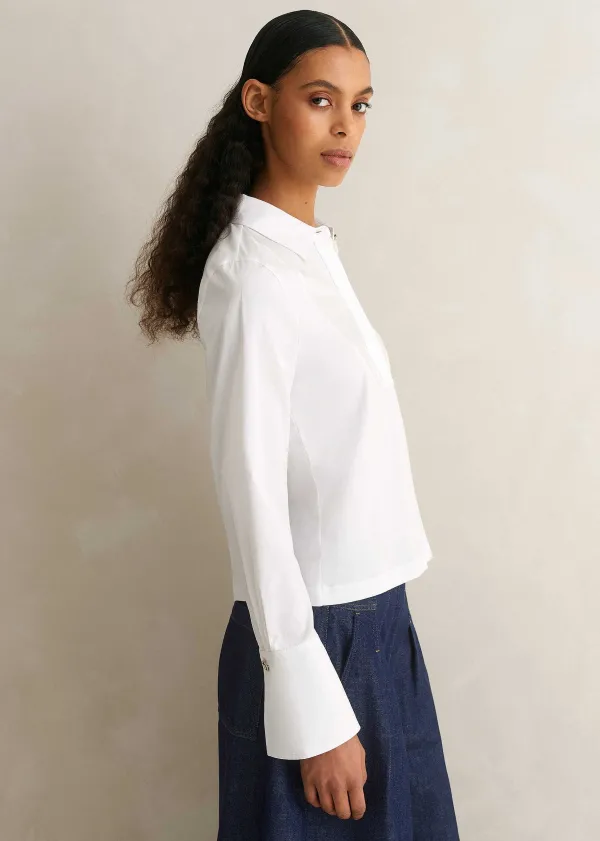 classic_bib_detail_layering_shirt_2.webp ME+EM Classic Bib Detail Layering Shirt | Women Shirts