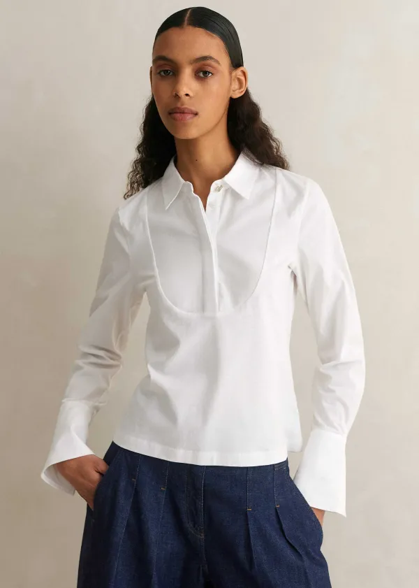 classic_bib_detail_layering_shirt_3.webp ME+EM Classic Bib Detail Layering Shirt | Women Shirts