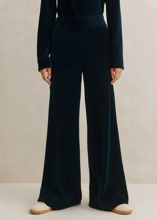 cord_velour_palazzo_pant_3.webp ME+EM Cord Velour Palazzo Pant | Women Wide-Leg Trousers