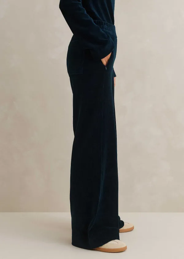 cord_velour_palazzo_pant_4.webp ME+EM Cord Velour Palazzo Pant | Women Wide-Leg Trousers