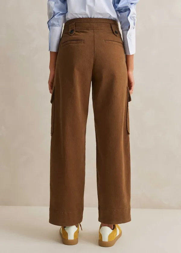 ME+EM Cotton Cargo Trouser | Women Cargo Trousers