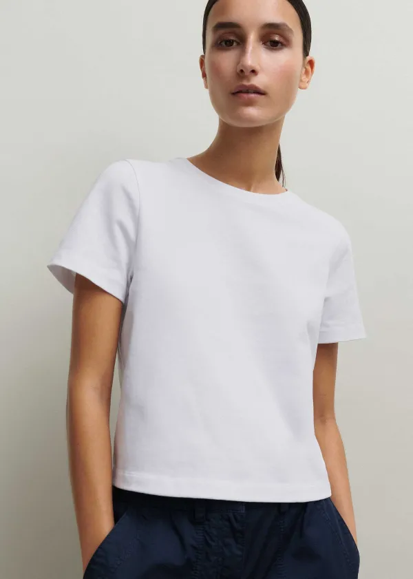 ME+EM Cotton Crop Tee | Women T-Shirts