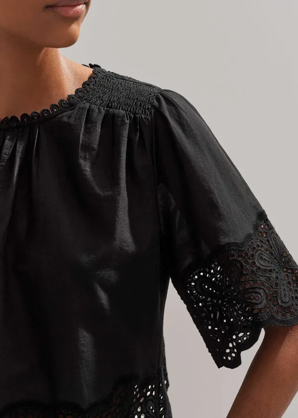 cotton_lace_flower_broderie_blouse_5.webp ME+EM Cotton Lace Flower Broderie Blouse | Women Blouses