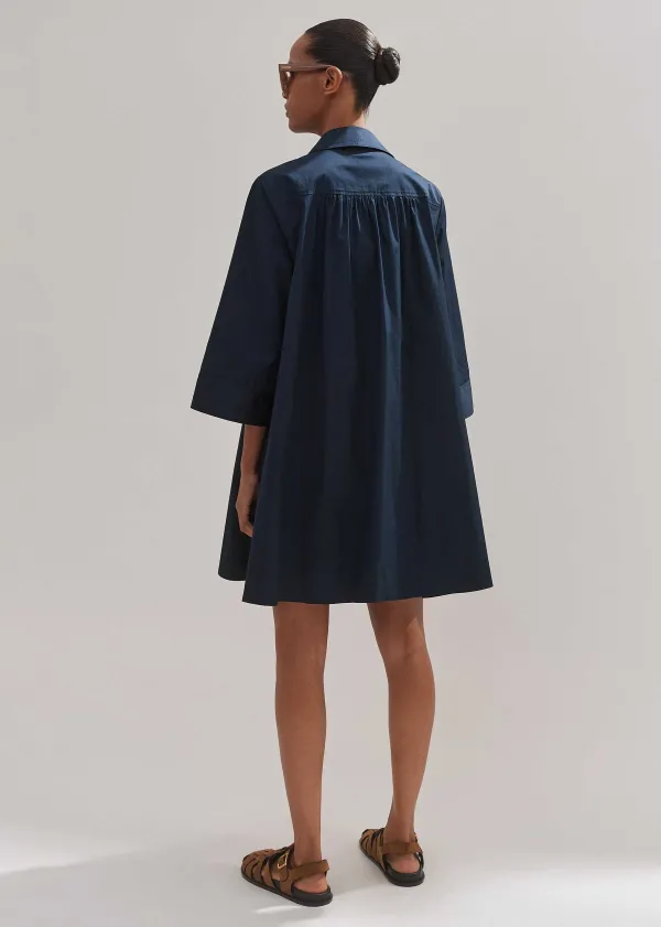 cotton_poplin_swing_dress__belt_6.webp ME+EM Cotton Poplin Swing Dress + Belt | Women Short Dresses