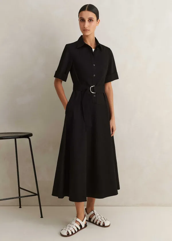 cotton_sateen_midi_shirt_dress__belt_4.webp ME+EM Cotton Sateen Midi Shirt Dress + Belt | Women Midi Dresses