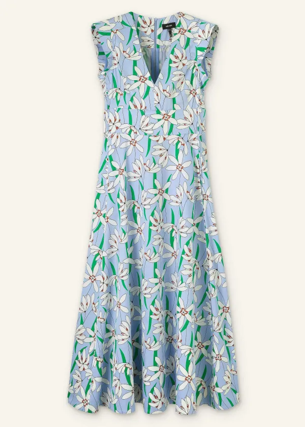 ME+EM Cotton Sateen Snowdrop Print Maxi Dress | Women Maxi Dresses