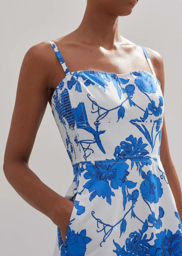 cotton_scribbled_flower_print_maxi_dress_2.webp ME+EM Cotton Scribbled Flower Print Maxi Dress | Women Maxi Dresses