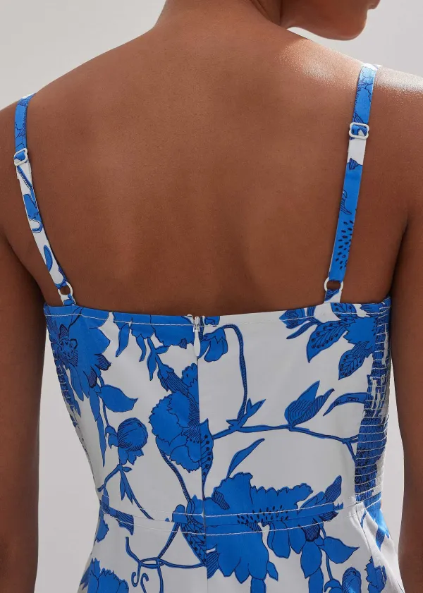 cotton_scribbled_flower_print_maxi_dress_6.webp ME+EM Cotton Scribbled Flower Print Maxi Dress | Women Maxi Dresses