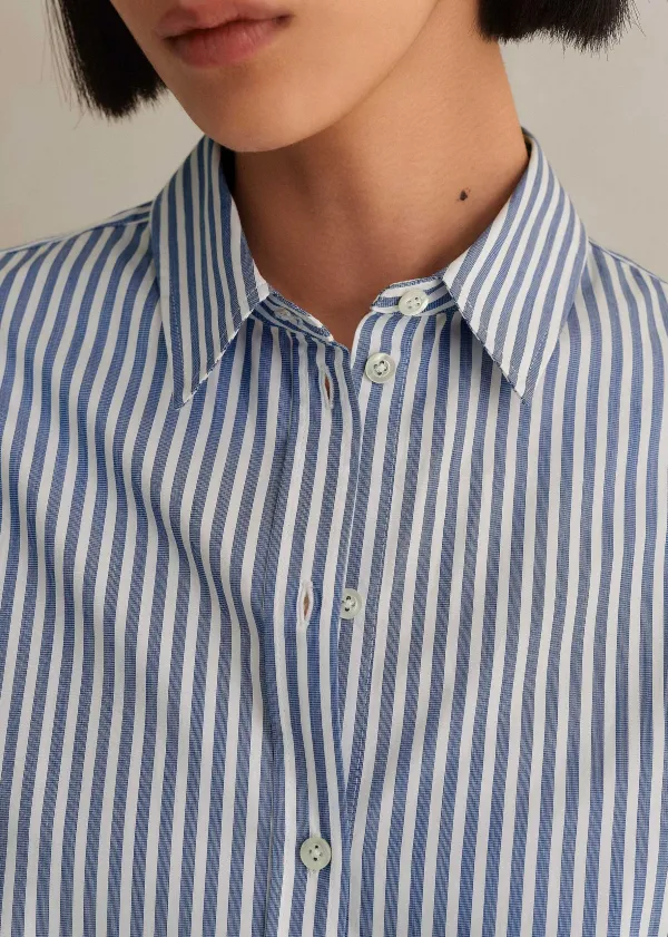 cotton_striped_crop_shirt_6.webp ME+EM Cotton Striped Crop Shirt | Women Shirts