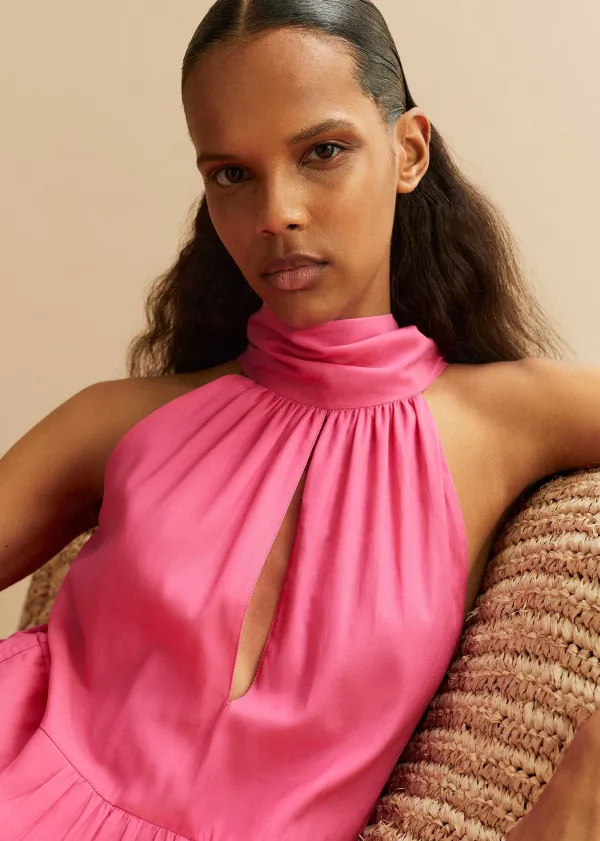 cotton_voile_halterneck_fulllength_dress_4.webp ME+EM Cotton Voile Halterneck Full-Length Dress | Women Maxi Dresses