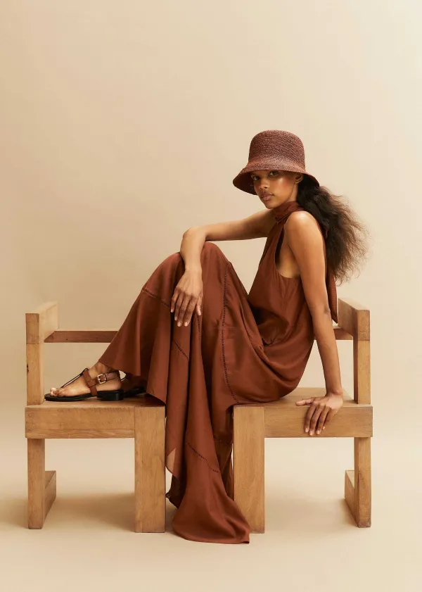 cotton_voile_halterneck_fulllength_dress_6.webp ME+EM Cotton Voile Halterneck Full-Length Dress | Women Maxi Dresses