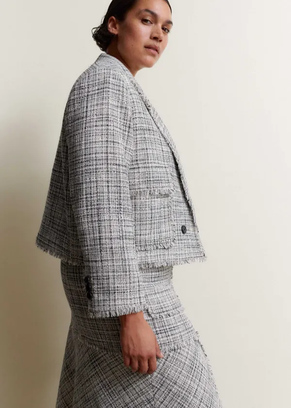 ME+EM Cotton-Blend Fringe Trim Midi Dress Co-Ord | Women Suits And Co-Ords