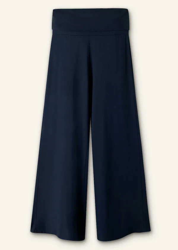 ME+EM Crop Palazzo Pant | Women Wide-Leg Trousers
