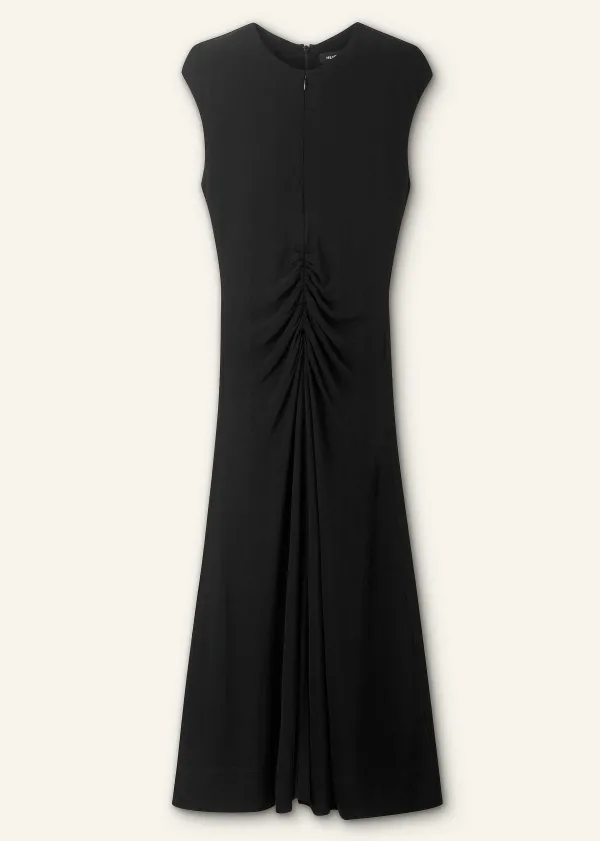 ME+EM Fluid Crepe Cap Sleeve Midi Dress | Women Midi Dresses