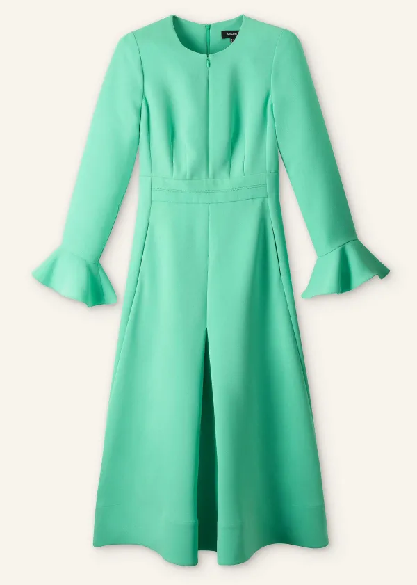 ME+EM Fluid Crepe Elegant Midi Dress | Women Midi Dresses