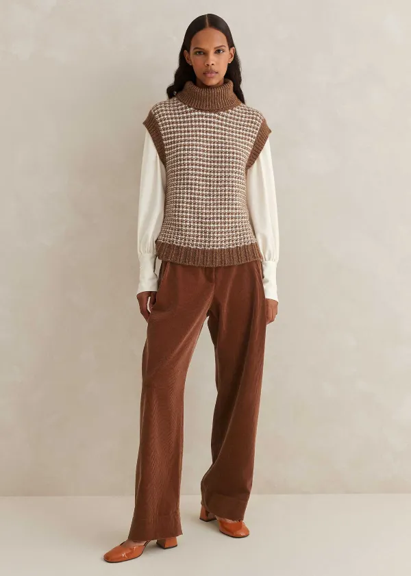 fluid_satin_crew_neck_layering_blouse_6.webp ME+EM Fluid Satin Crew Neck Layering Blouse | Women Blouses