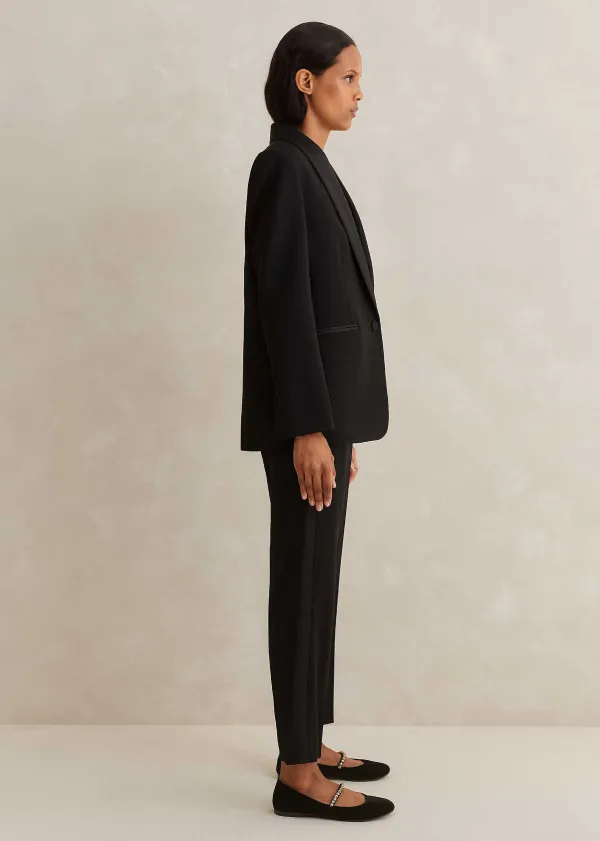 ME+EM Forever Tux Slim-Crop Three-Piece Trouser Suit | Women Occasionwear