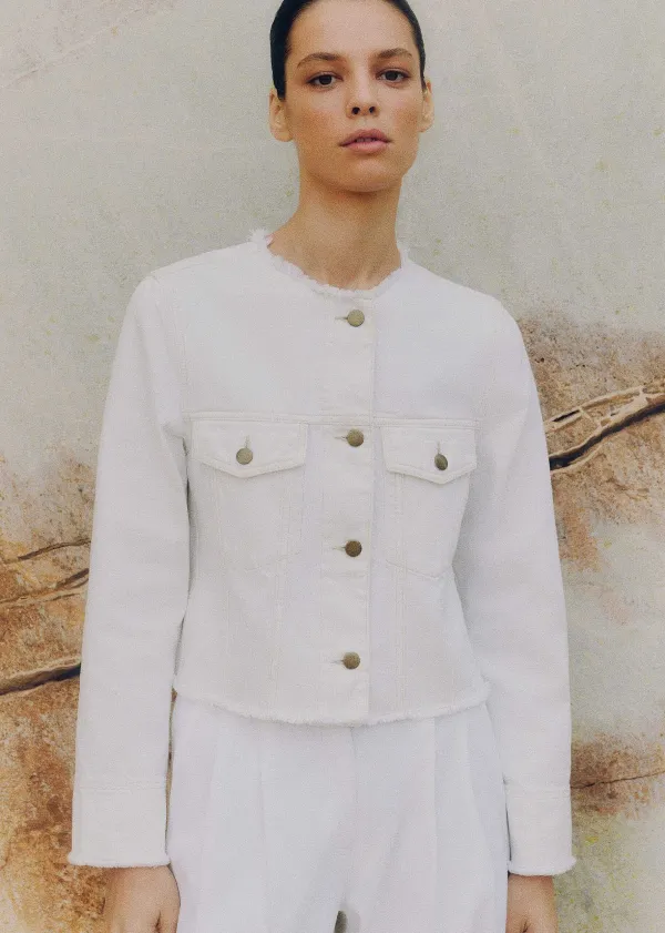 frayed_edge_denim_crop_jacket_4.webp ME+EM Frayed Edge Denim Crop Jacket | Women Crop Jackets