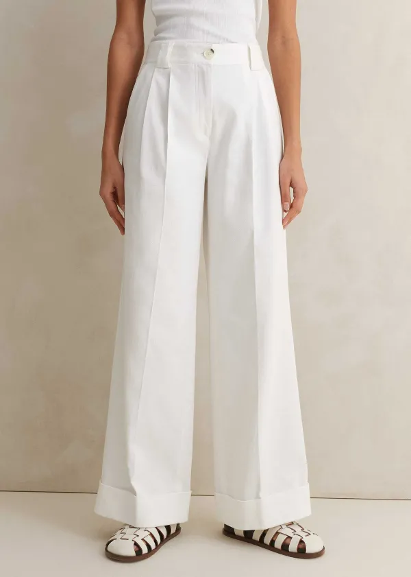 ME+EM Frayed Edge Denim Crop Jacket + Trouser Co-Ord | Women Suits And Co-Ords