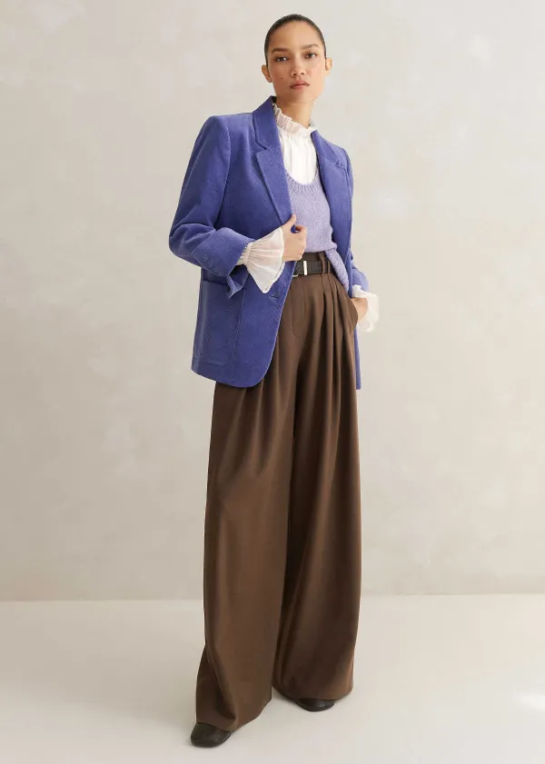 frill_neck_scallop_detail_layering_blouse_3.webp ME+EM Frill Neck Scallop Detail Layering Blouse | Women Blouses