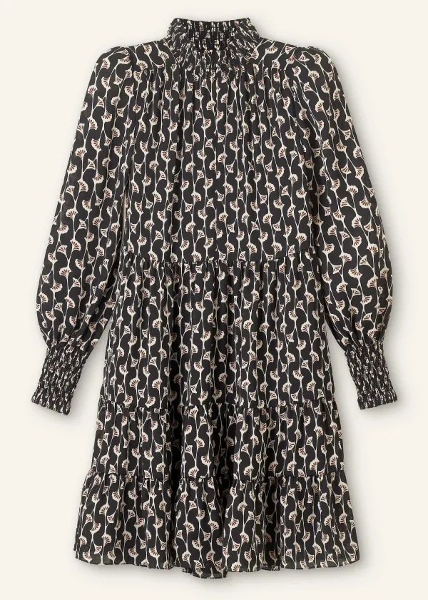 ginko_leaf_print_short_swing_dress__belt_8.webp ME+EM Ginko Leaf Print Short Swing Dress + Belt | Women Short Dresses