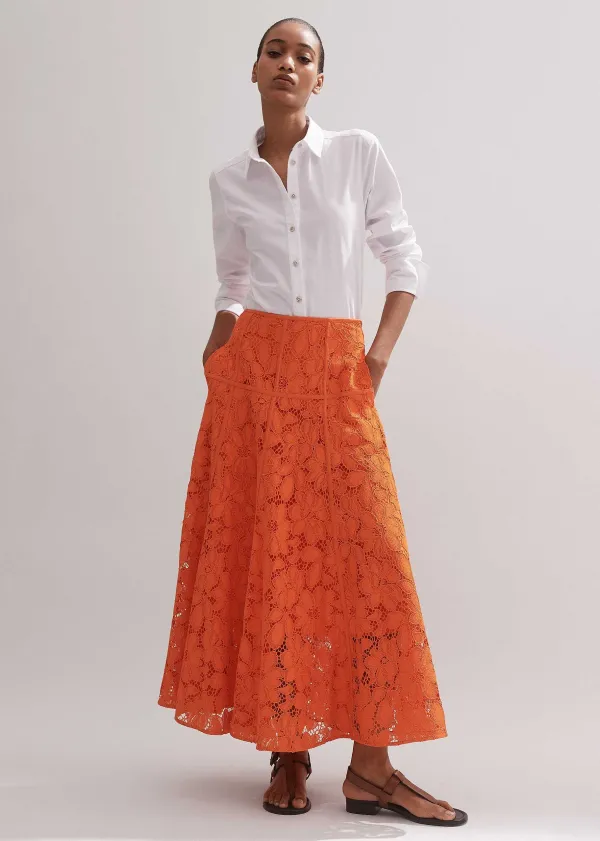 ME+EM Guipure Lace Skirt | Women Skirts