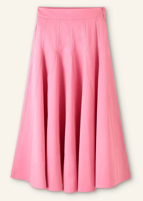 ME+EM Heavy Cotton Sateen Maxi Skirt | Women Skirts
