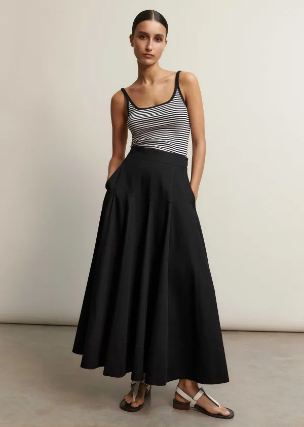 heavy_cotton_sateen_maxi_skirt_5.webp ME+EM Heavy Cotton Sateen Maxi Skirt | Women Skirts
