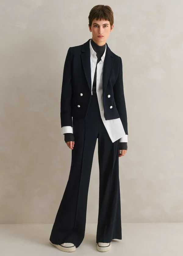 ME+EM High Waisted Wide Leg Trouser + Jacket Suit | Women Suits And Co-Ords