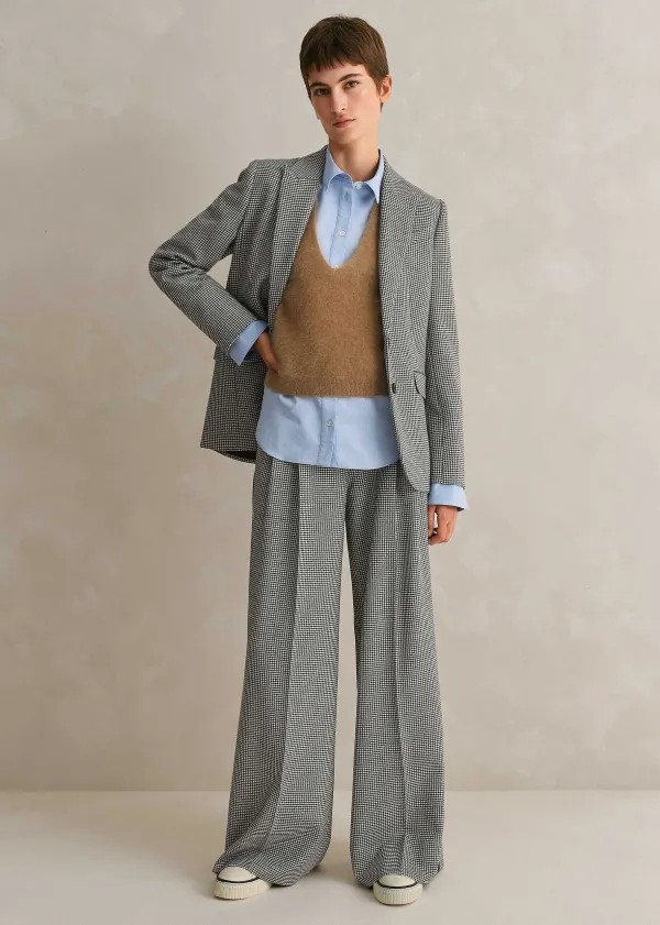 houndstooth_pleated_man_pant_suit_3.webp ME+EM Houndstooth Pleated Man Pant Suit | Women Suits And Co-Ords