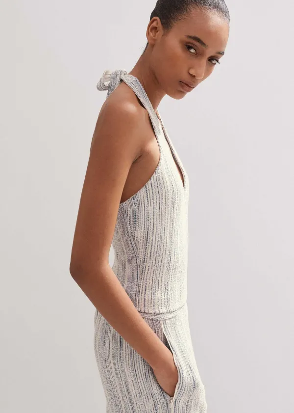 ME+EM Jacquard Halterneck Top | Women Vests And Camis