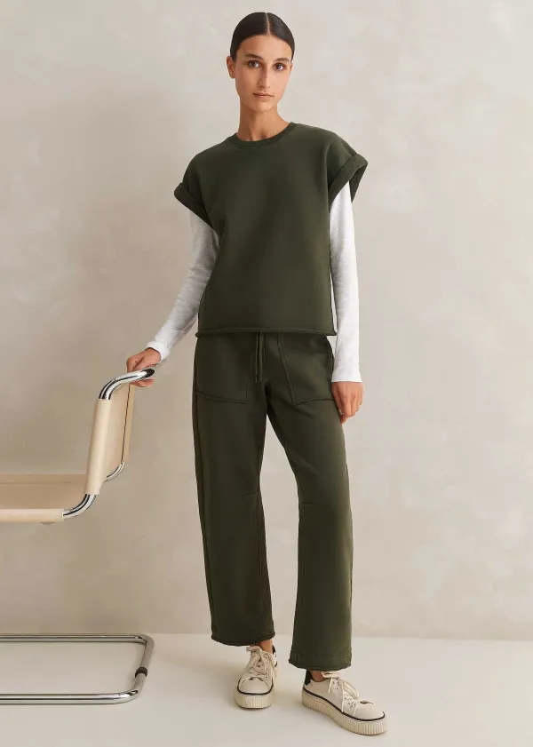 ME+EM Jersey Engineered-Leg Jogger | Women Joggers