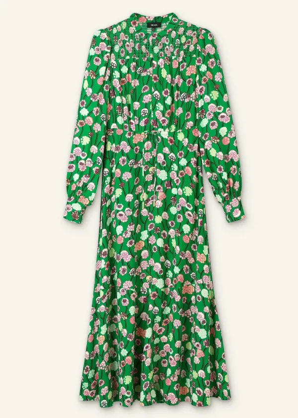 ME+EM Lantana Flower Print Drawstring Maxi Dress | Women Maxi Dresses