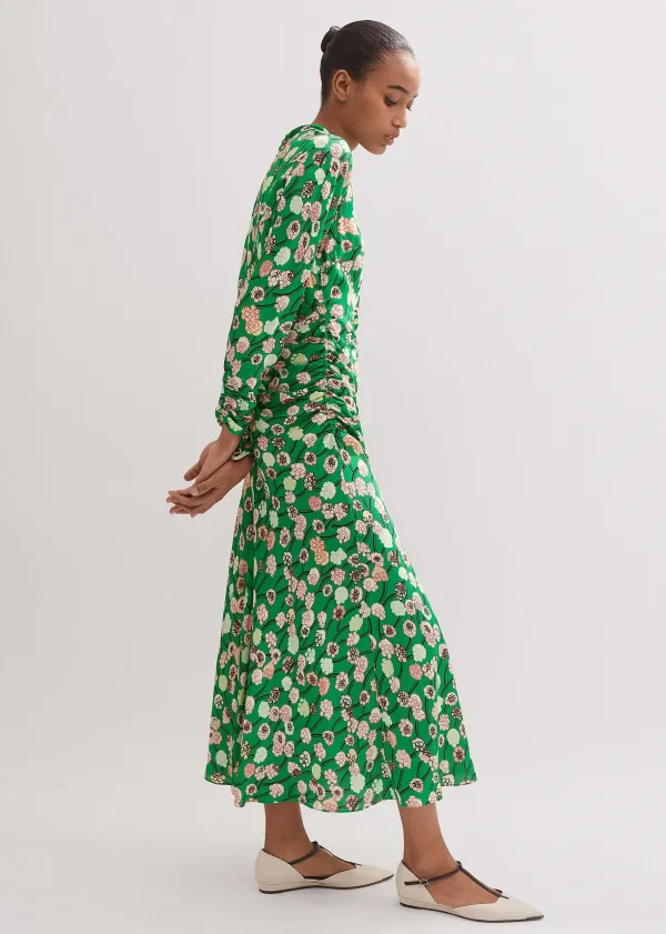 ME+EM Lantana Flower Print Midi Dress | Women Midi Dresses