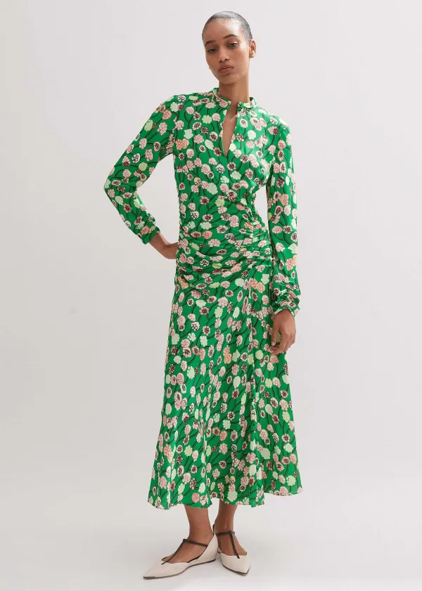 lantana_flower_print_midi_dress_2.webp ME+EM Lantana Flower Print Midi Dress | Women Midi Dresses